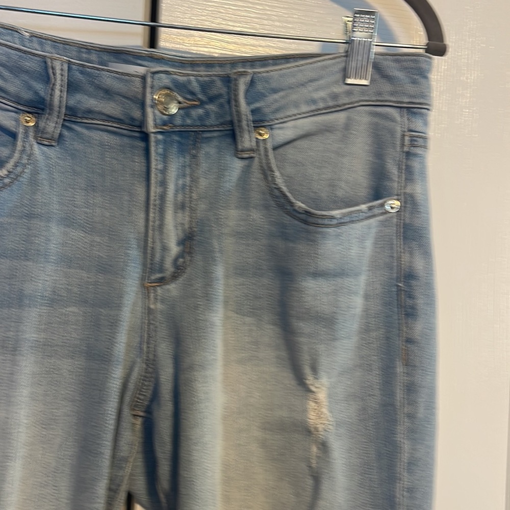 Dyndnm CARA light wash distressed jeans size 26 - Picture 4 of 10